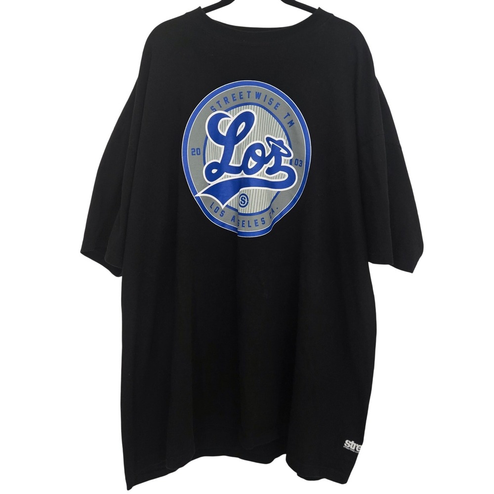 VINTAGE 2003 Streetwise T Shirt 5X Los Angeles CA‎ Logo MADE IN LOS ANGELES USA